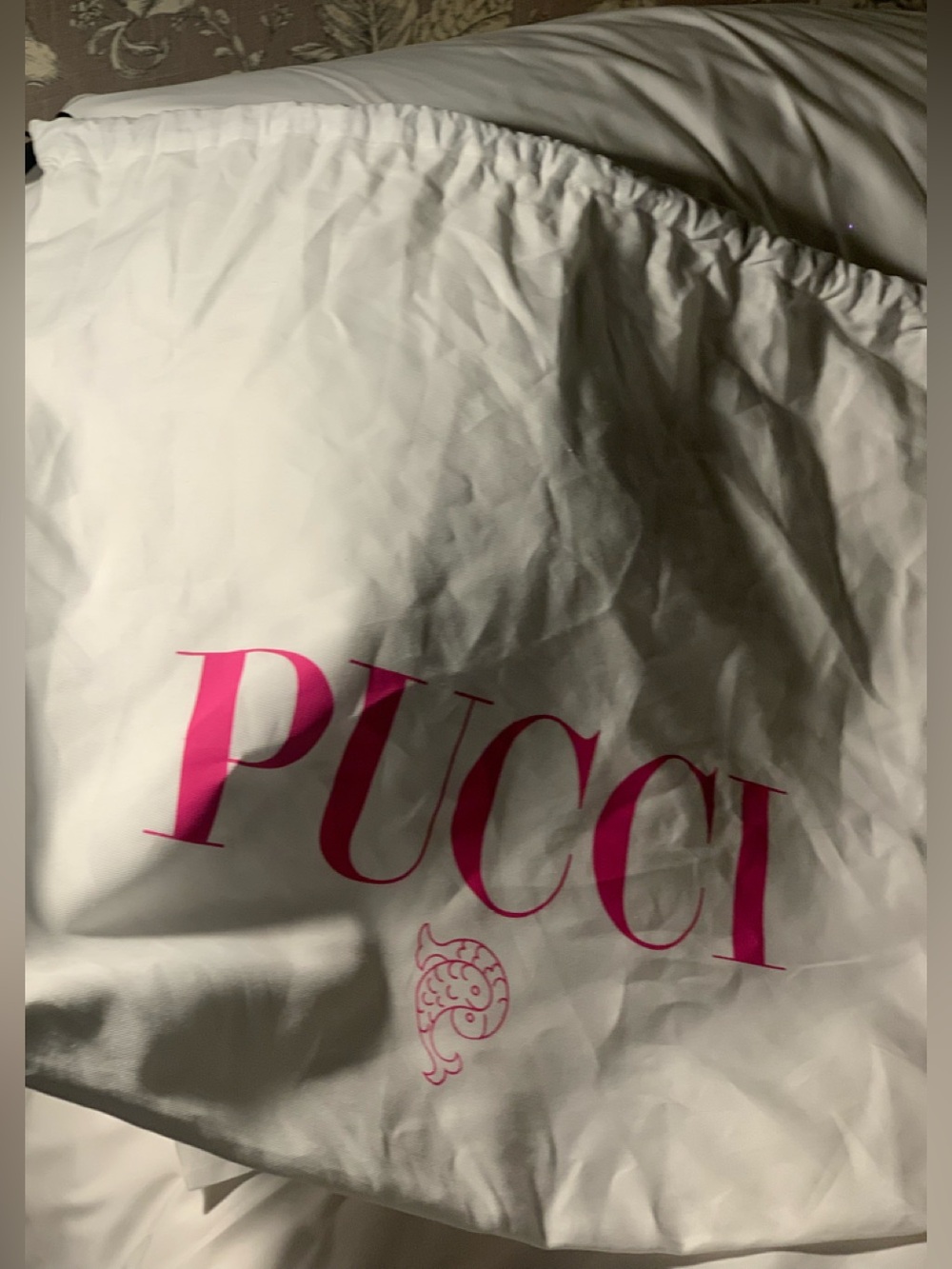 Authentic large brand new Pucci dust bag, linen, must have!